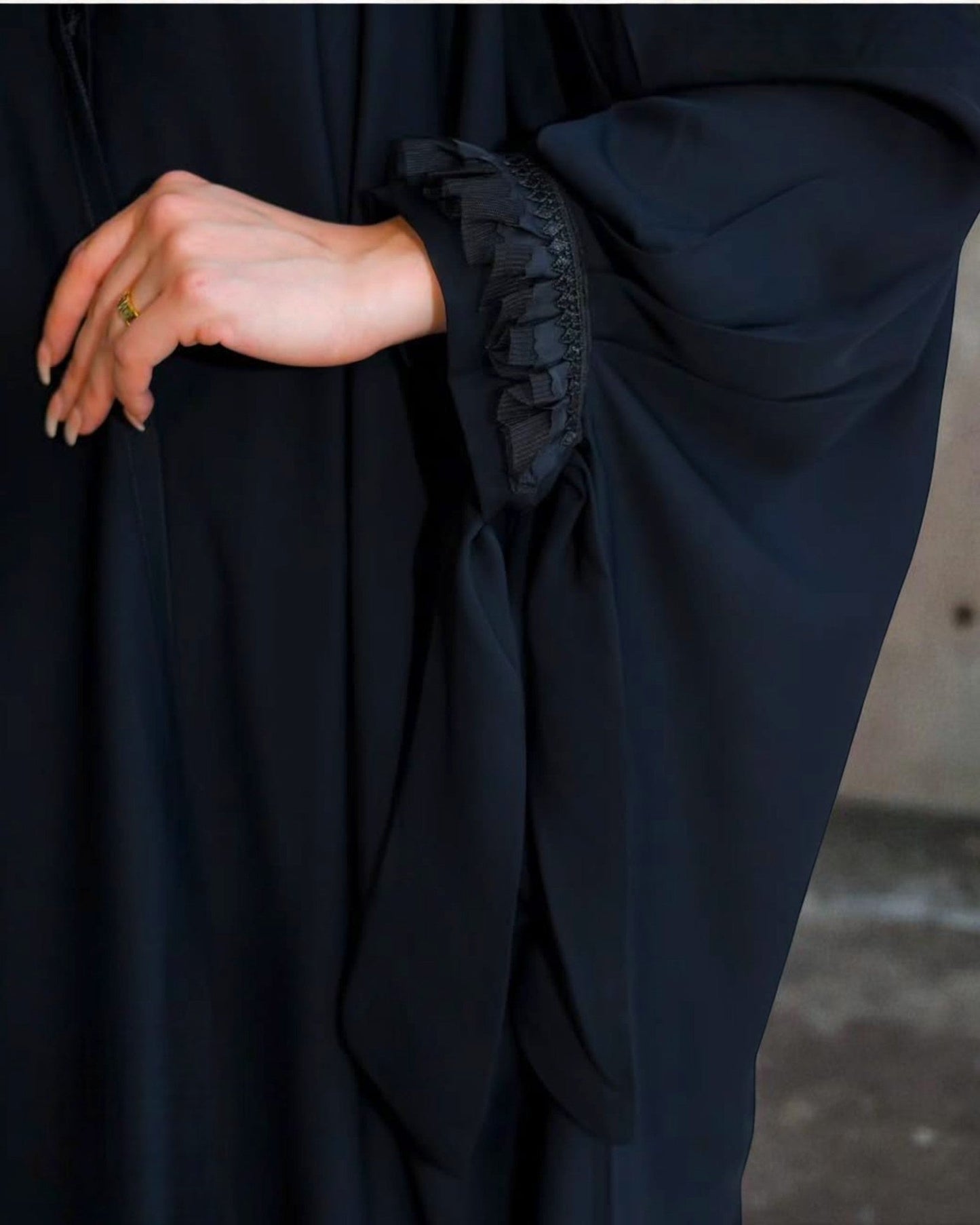 Firdaus Fabric Irani Chadar with Ribbon Cuff Detailing