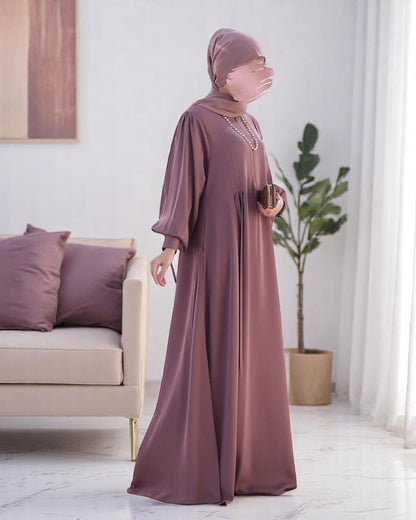 Absolute Designer Abaya with Umbrella Flare Bottom and Balloon Sleeves