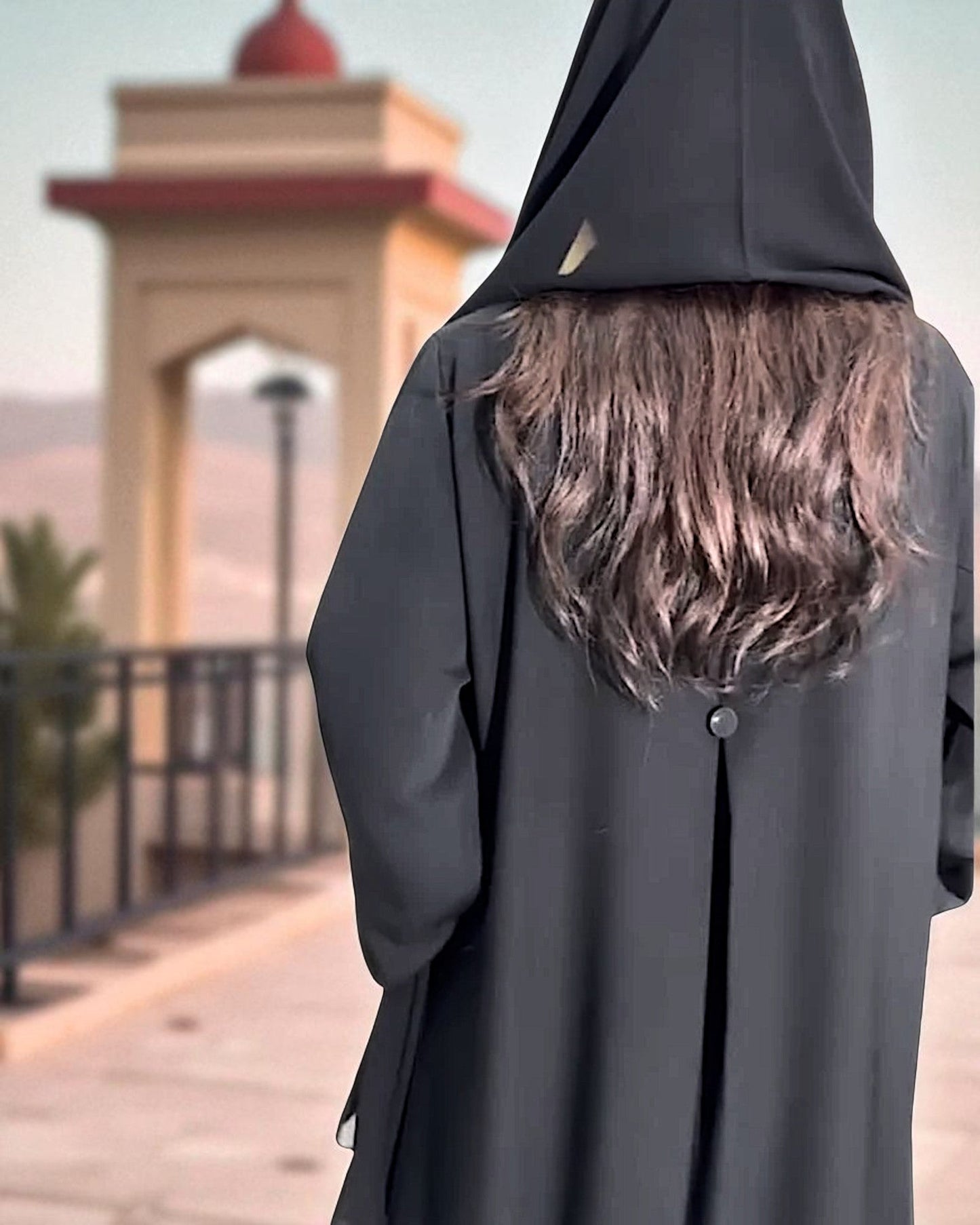 Minimal Grace Black Burqa Abaya in Pure Prada Fabric with Designer Sleeves