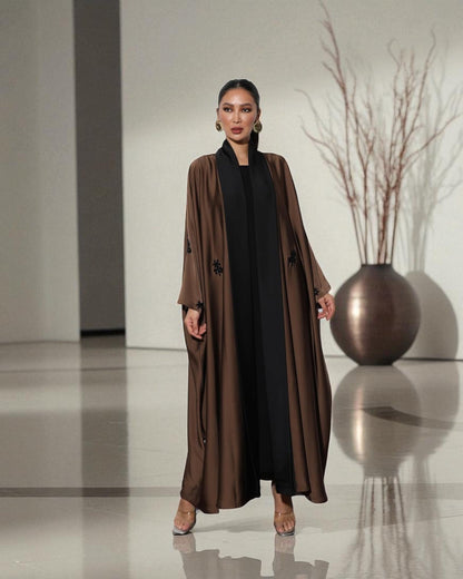 Buy Designer Abaya with Handwork | 3 Piece Premium Kaftan Set