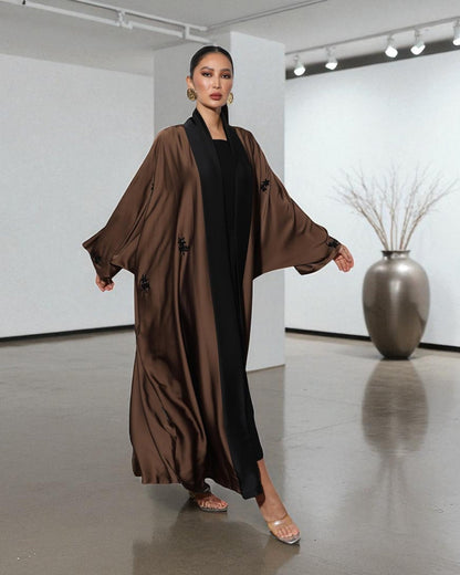 Buy Designer Abaya with Handwork | 3 Piece Premium Kaftan Set