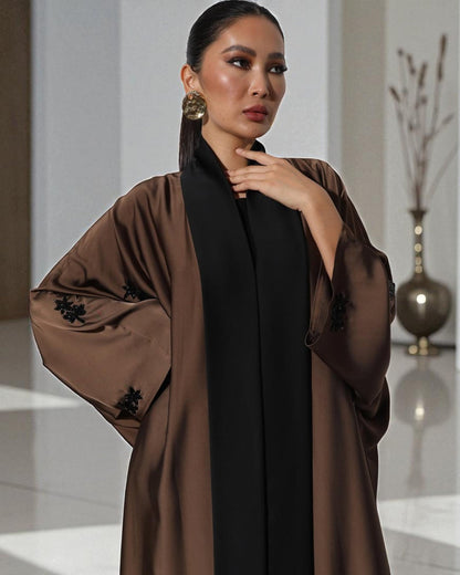 Buy Designer Abaya with Handwork | 3 Piece Premium Kaftan Set