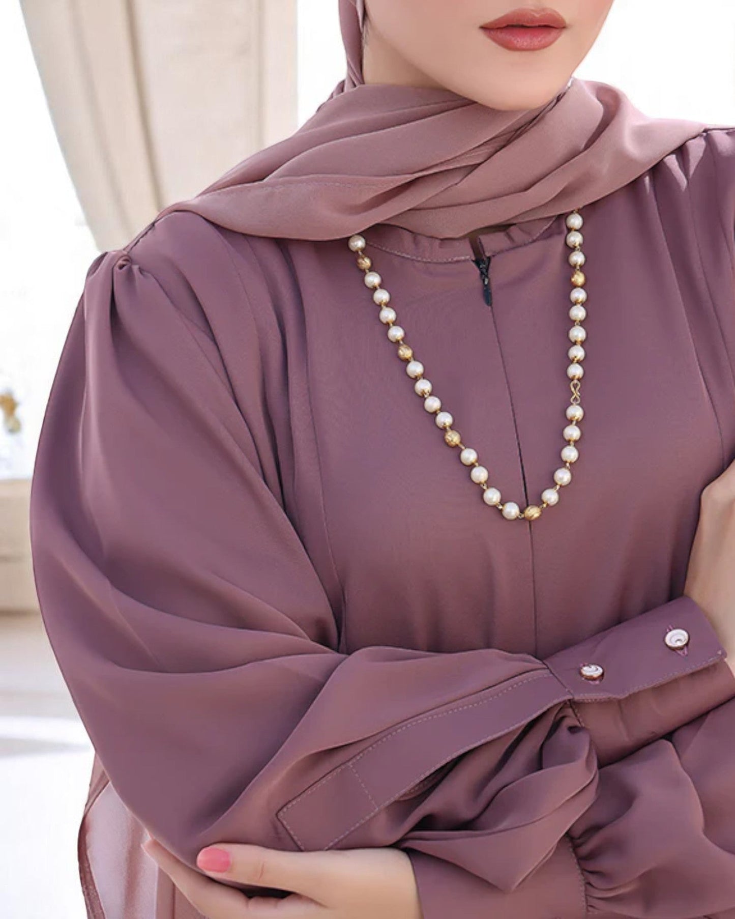 Absolute Designer Abaya with Umbrella Flare Bottom and Balloon Sleeves