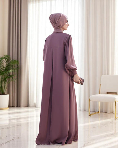 Absolute Designer Abaya with Umbrella Flare Bottom and Balloon Sleeves