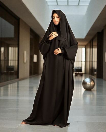 Graceful Saudi Jilbab Abaya in Premium Firdaus Fabric