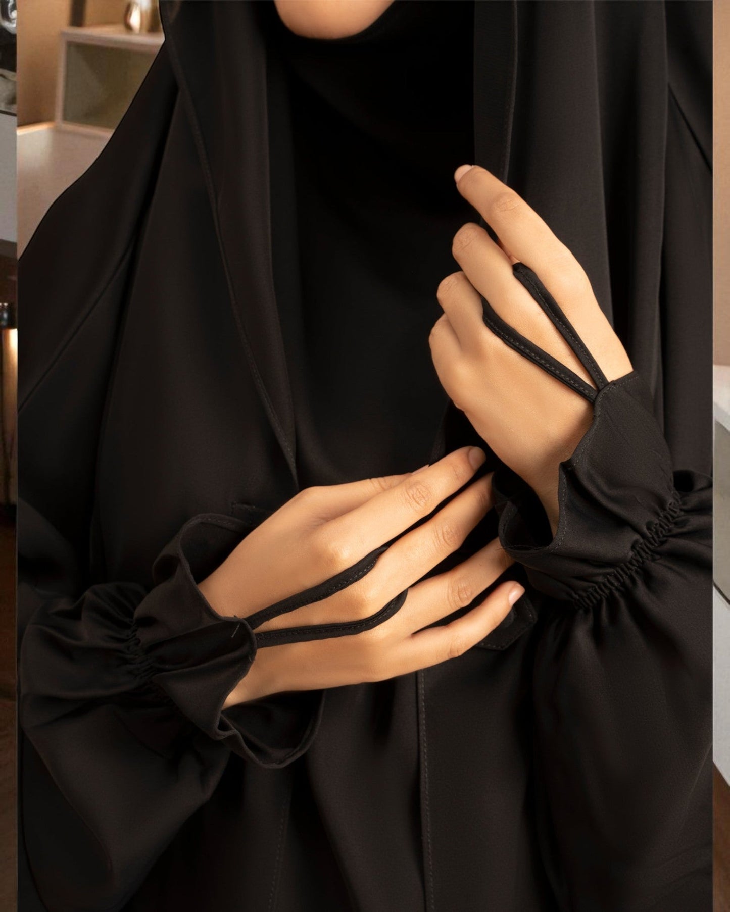 Graceful Saudi Jilbab Abaya in Premium Firdaus Fabric