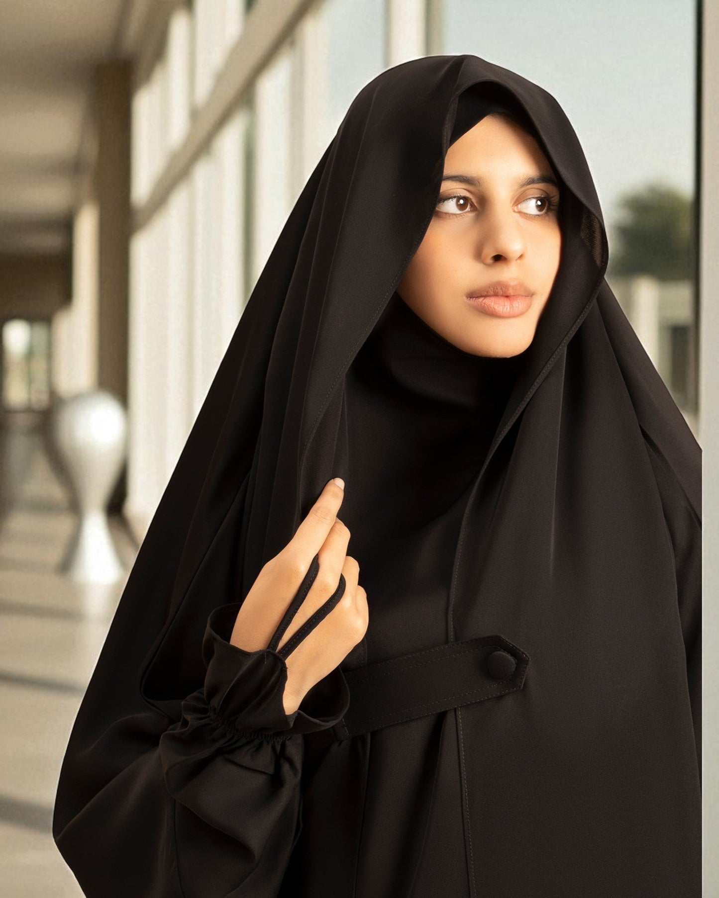 Graceful Saudi Jilbab Abaya in Premium Firdaus Fabric