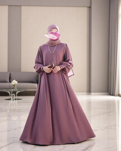 Absolute Designer Abaya with Umbrella Flare Bottom and Balloon Sleeves