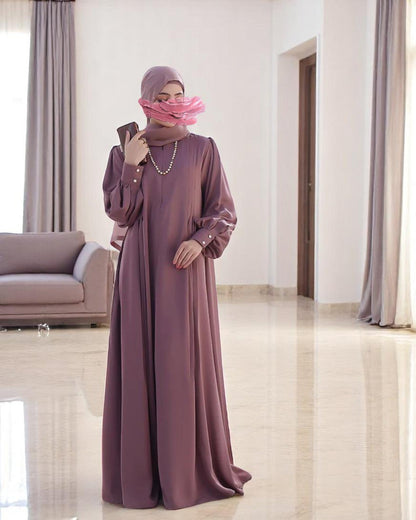Absolute Designer Abaya with Umbrella Flare Bottom and Balloon Sleeves