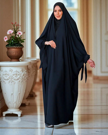 Firdaus Fabric Irani Chadar with Ribbon Cuff Detailing