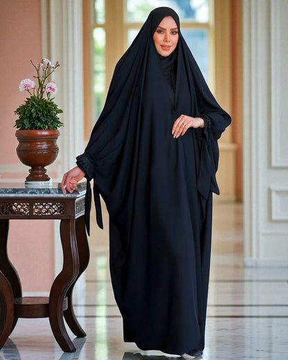 Firdaus Fabric Irani Chadar with Ribbon Cuff Detailing