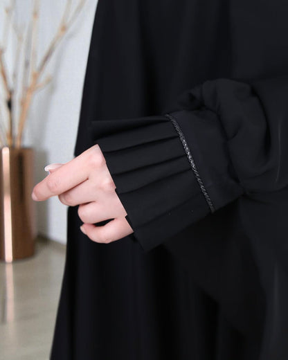 Firdaus Fabric Irani Chadar with Pleated Cuffs and Lace Detailing