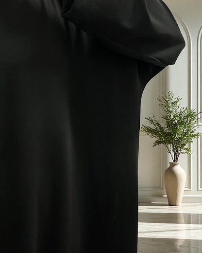 Oversized Firdaus Abaya with Extra Shoulder and Hijab Stole